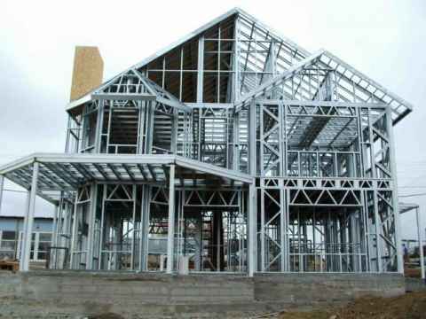 Дом с металлическим каркасом из ЛСТК Каркасный дом из ЛСТК