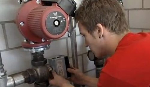 Монтаж насоса