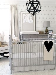 Интерьер детской комнаты в сером цвете