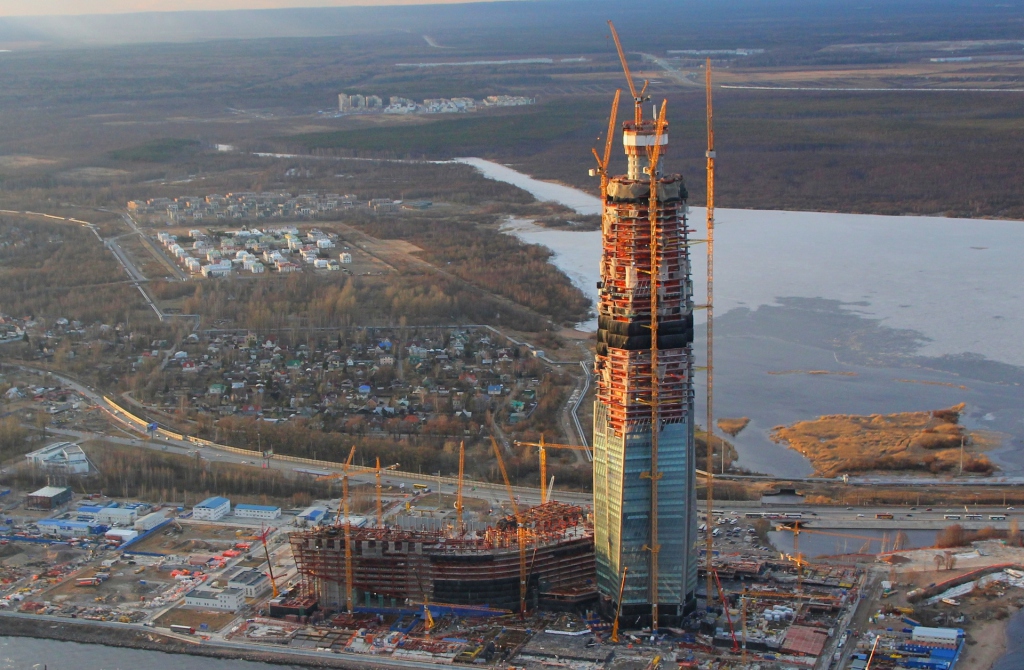 Стройматериалы «Мечела» используются при строительстве «Лахта-центра» в Санкт-Петербурге