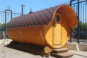 Баня бочка своими руками