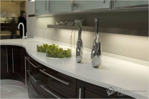 Как прикрепить плинтус к столешнице