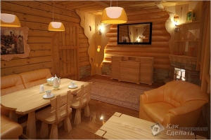 Отделка бани своими руками