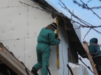 Когда выполнять монтаж «мокрого фасада»